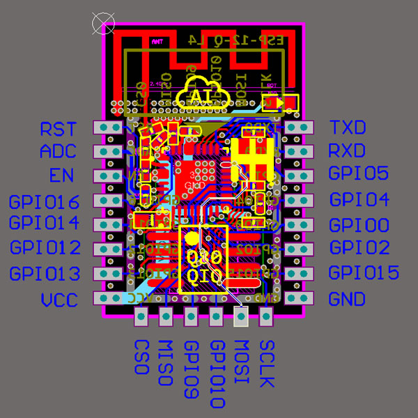 物联网模块ESP8266EX的接口